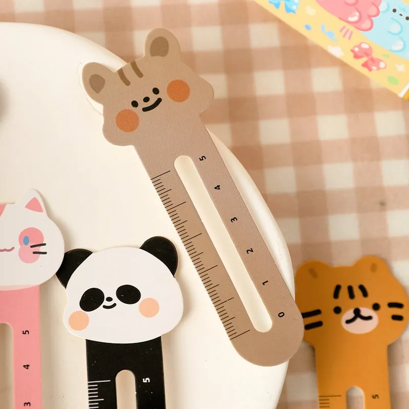 Cat and Animal City Cartoon Mini Scale Bookmark Pack