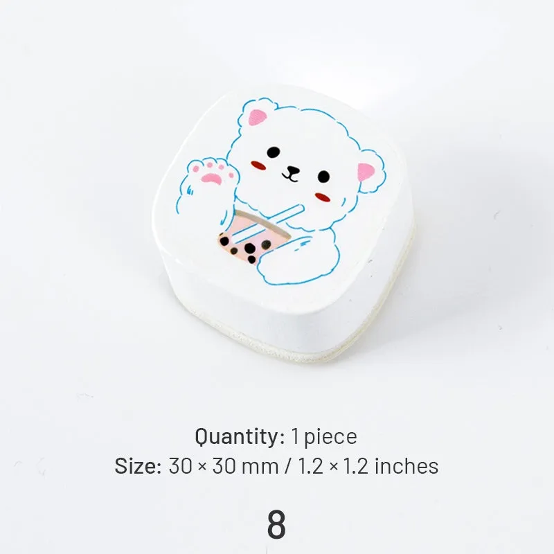 Cat and Dog Cute Cartoon Animal Shaped Rubber Stamp