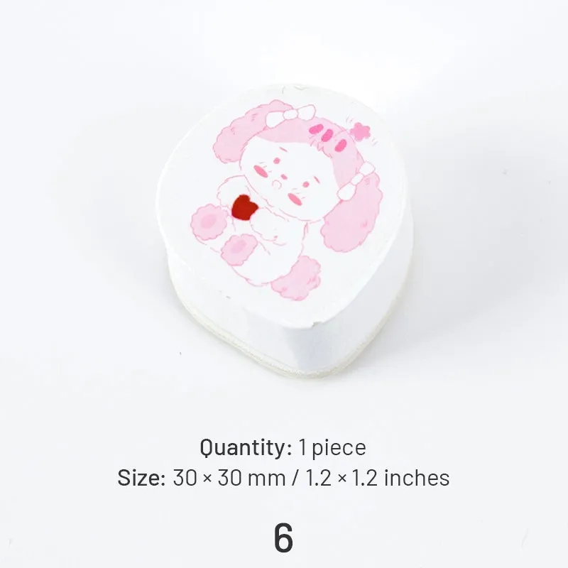 Cat and Dog Cute Cartoon Animal Shaped Rubber Stamp