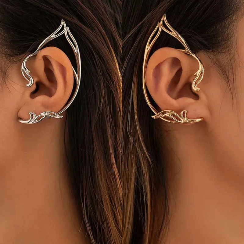 Cat Ear Clip Cuff Earrings