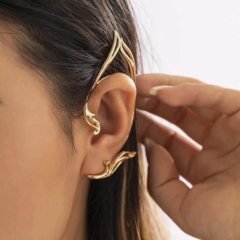 Cat Ear Clip Cuff Earrings