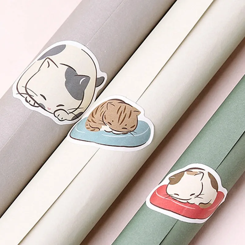 Cat-themed Cartoon Stickers