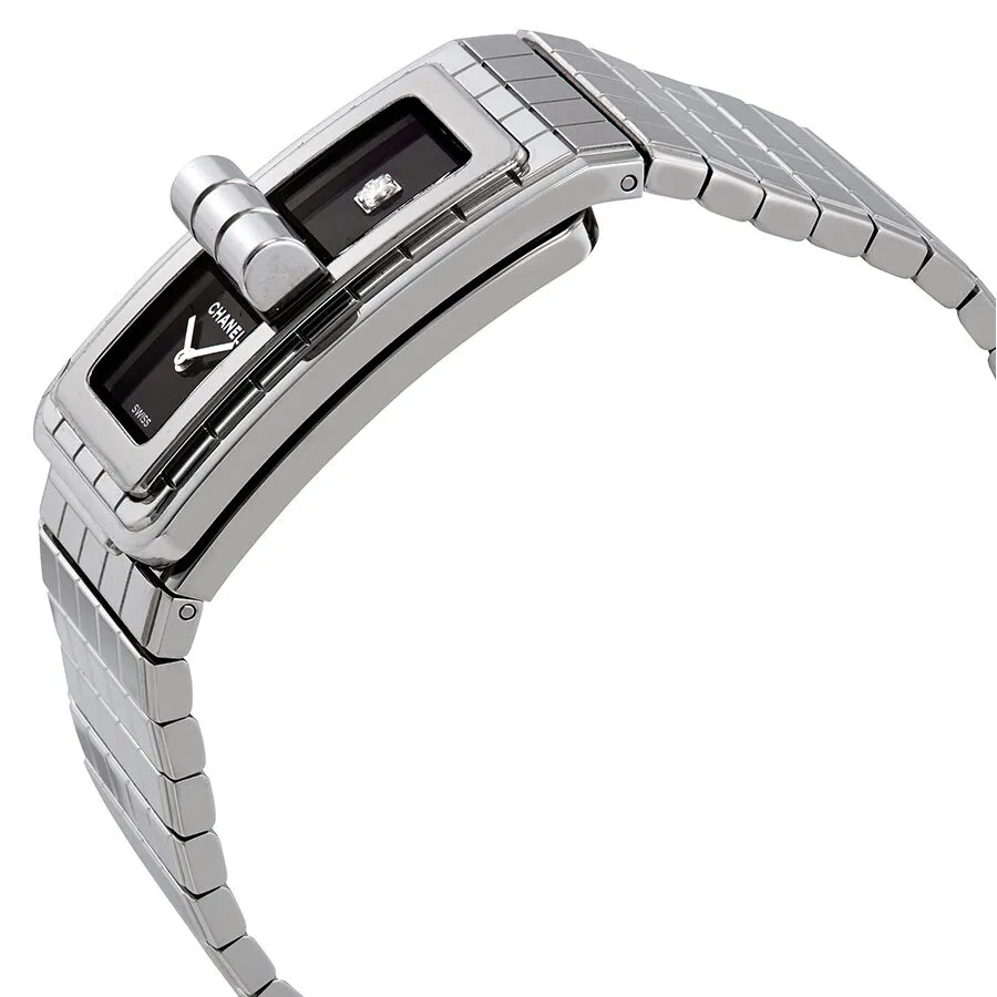 Chanel Code Coco Black Lacquered Dial Ladies Watch H5144