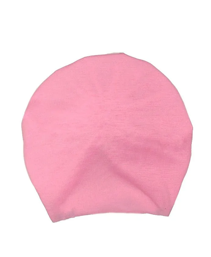 Charming Soft Pink Elegantly Embellished Floral Turban for Girls
