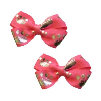 Cherish Hair Bow - Silver Princess