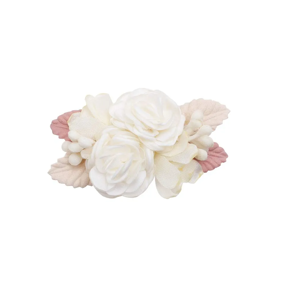 cherrboll Flower Hair Clips Set 3pcs Floral Hair Bow Accessories for Baby Girl Toddles Teen Gifts