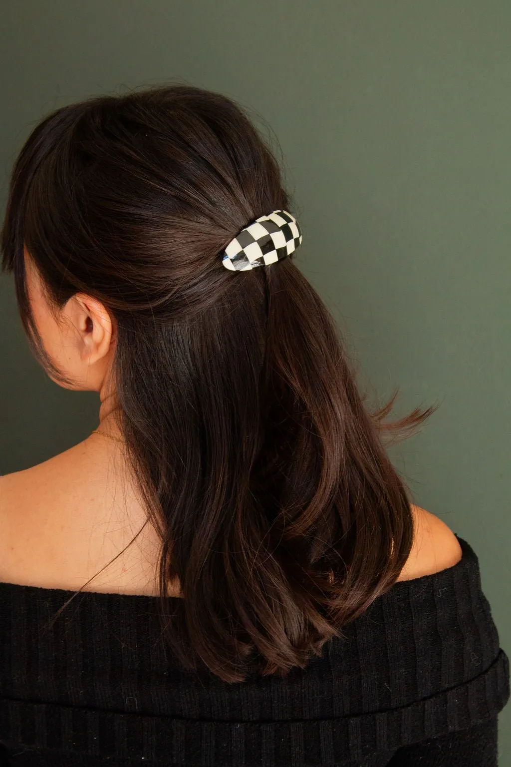 Chess Board Barrette