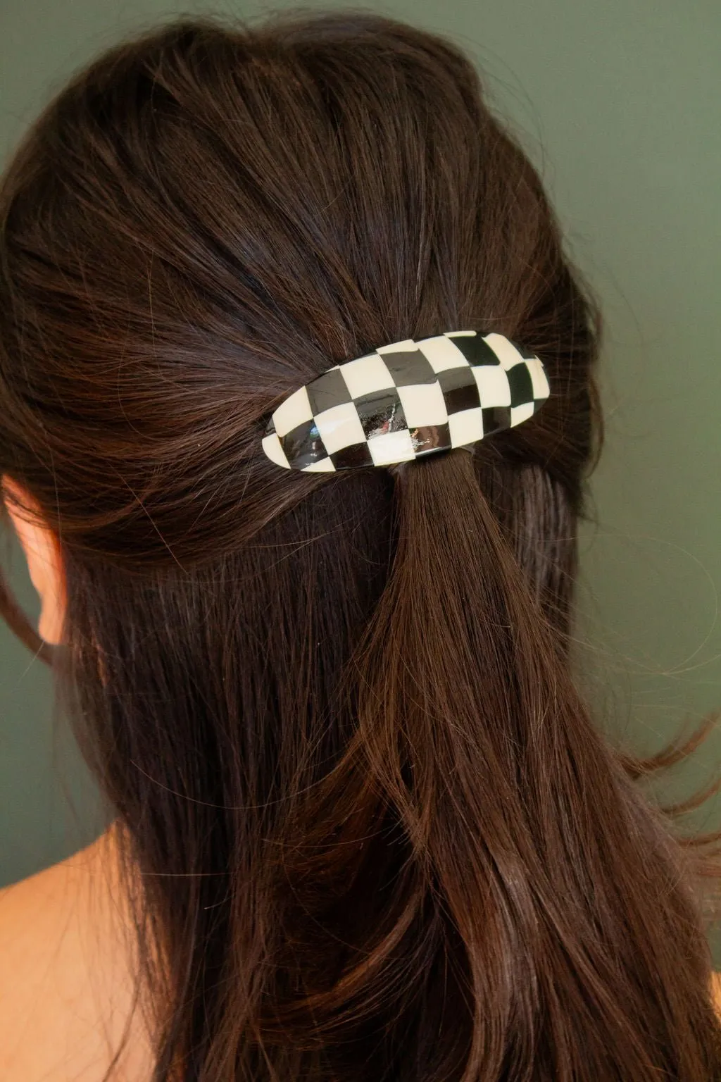 Chess Board Barrette