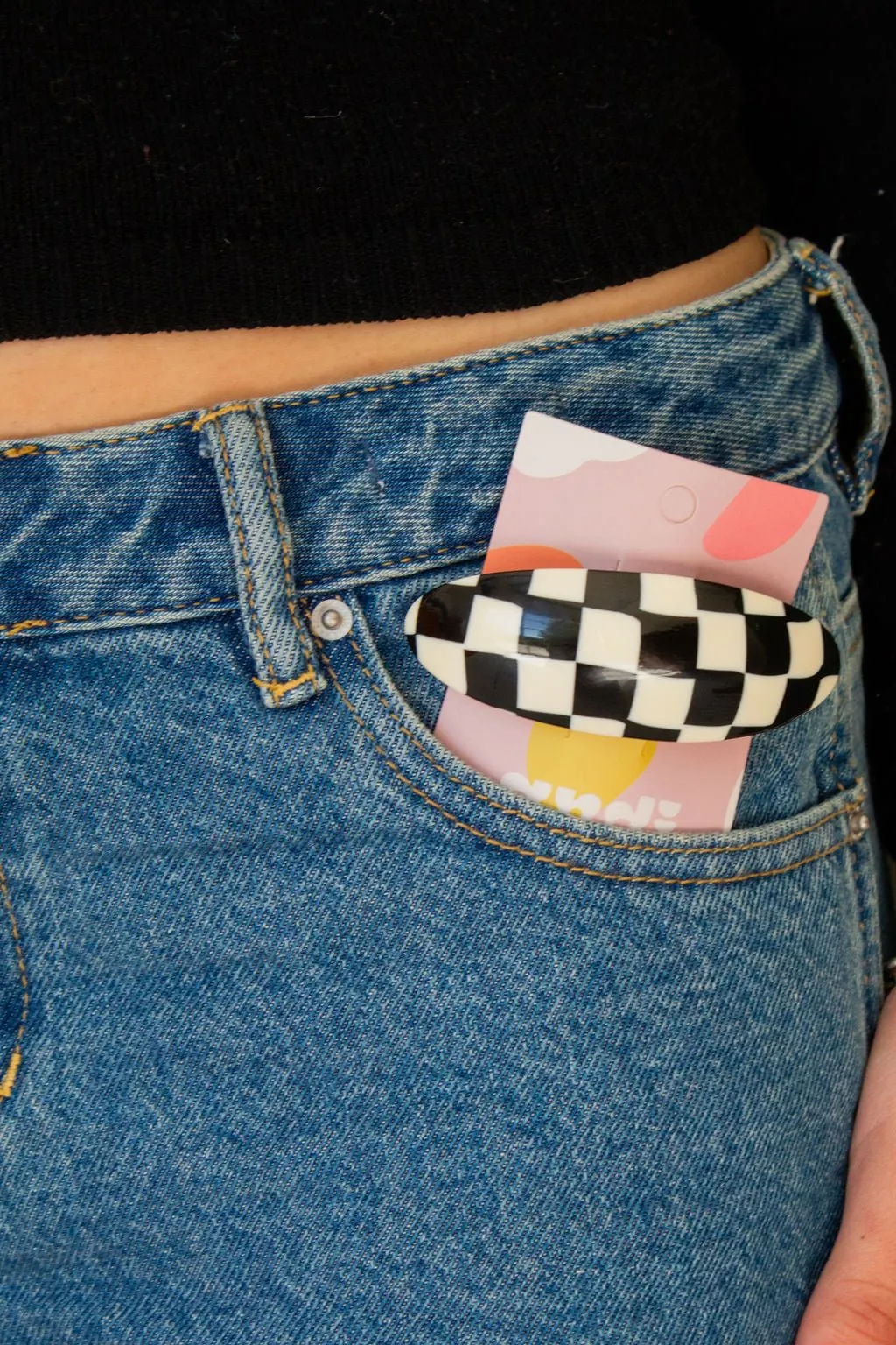 Chess Board Barrette