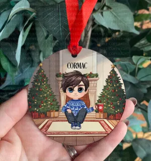 Chibi Best Friends Christmas Hanging Decoration - MALE