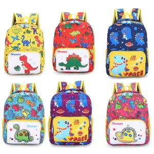Children Cartoon Dinosaur Print Backpack School Satchel Travel Bag