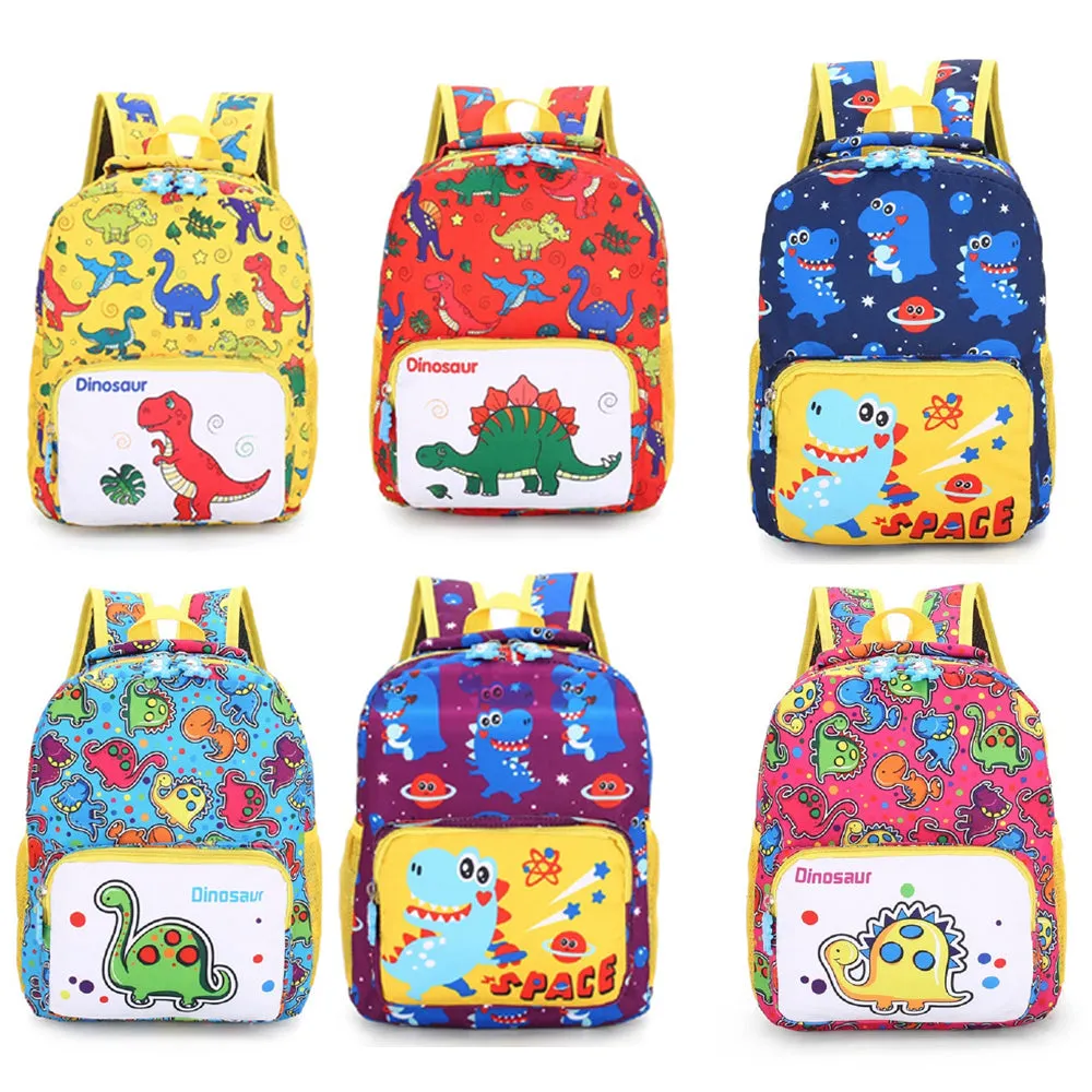 Children Cartoon Dinosaur Print Backpack School Satchel Travel Bag