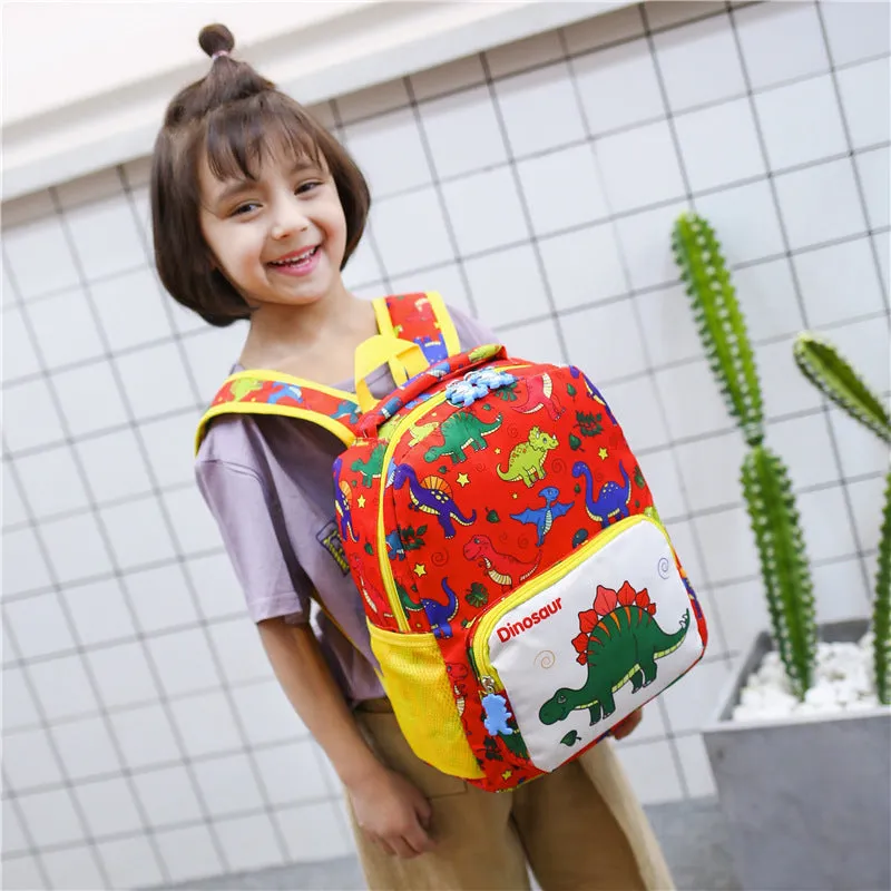 Children Cartoon Dinosaur Print Backpack School Satchel Travel Bag