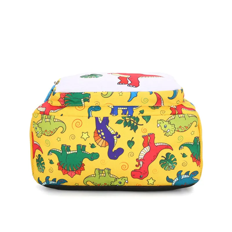 Children Cartoon Dinosaur Print Backpack School Satchel Travel Bag