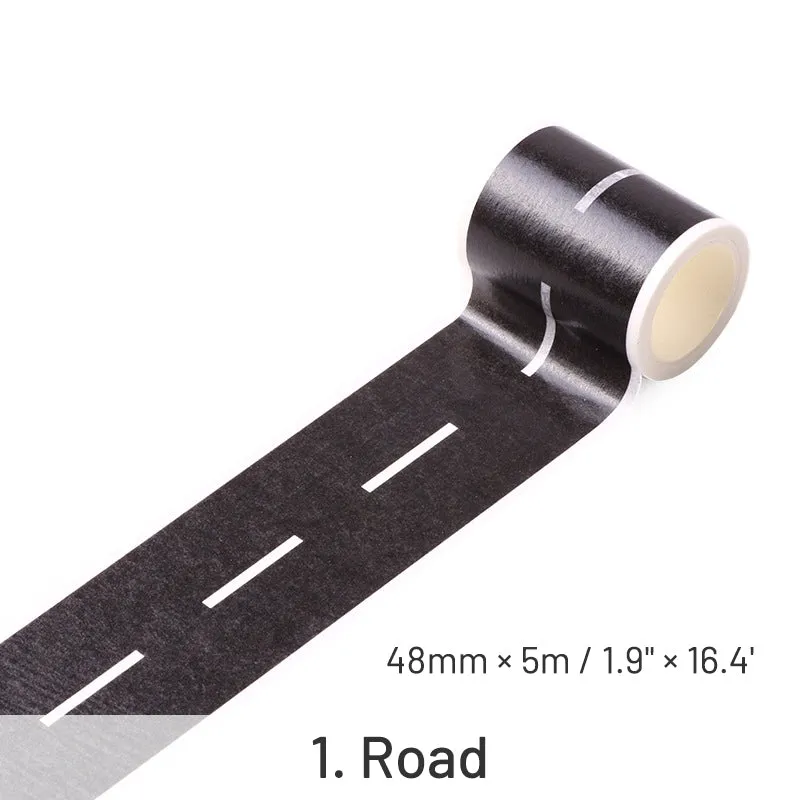Children's Cartoon DIY Traffic Railway Road Washi Tape