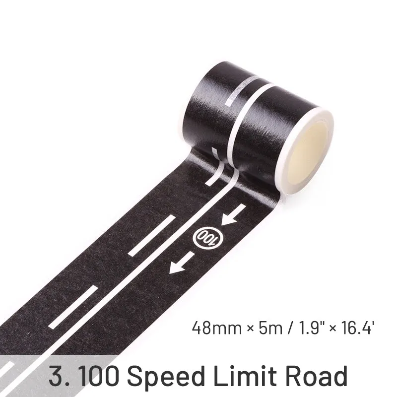 Children's Cartoon DIY Traffic Railway Road Washi Tape