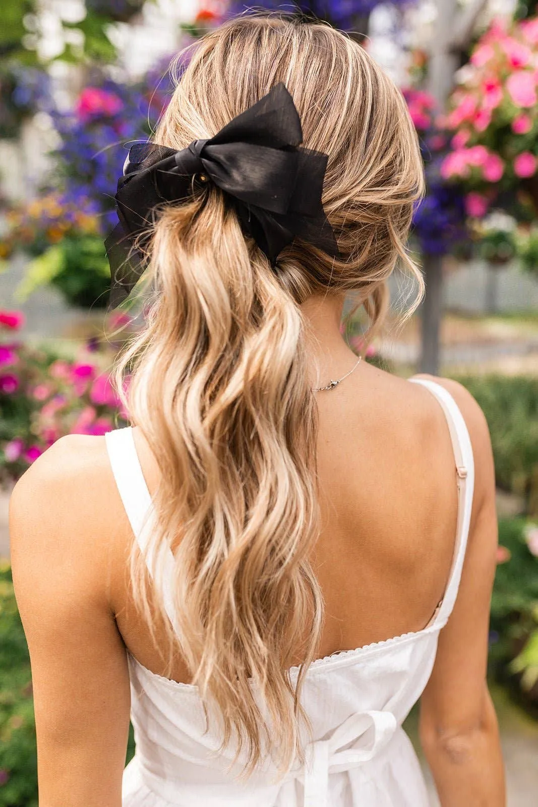 Chiquita Sheer Bow Banana Claw Clip