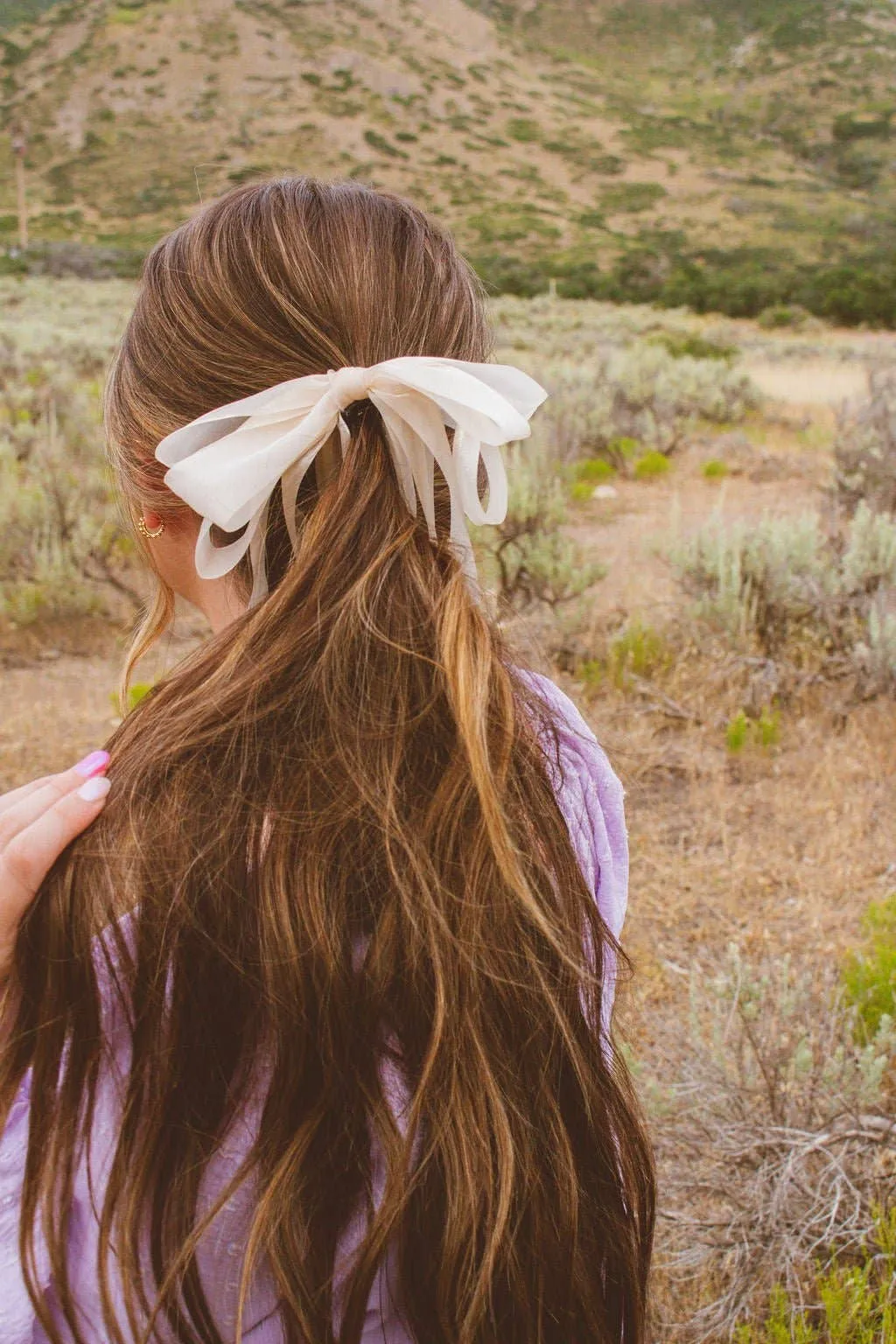 Chiquita Sheer Bow Banana Claw Clip