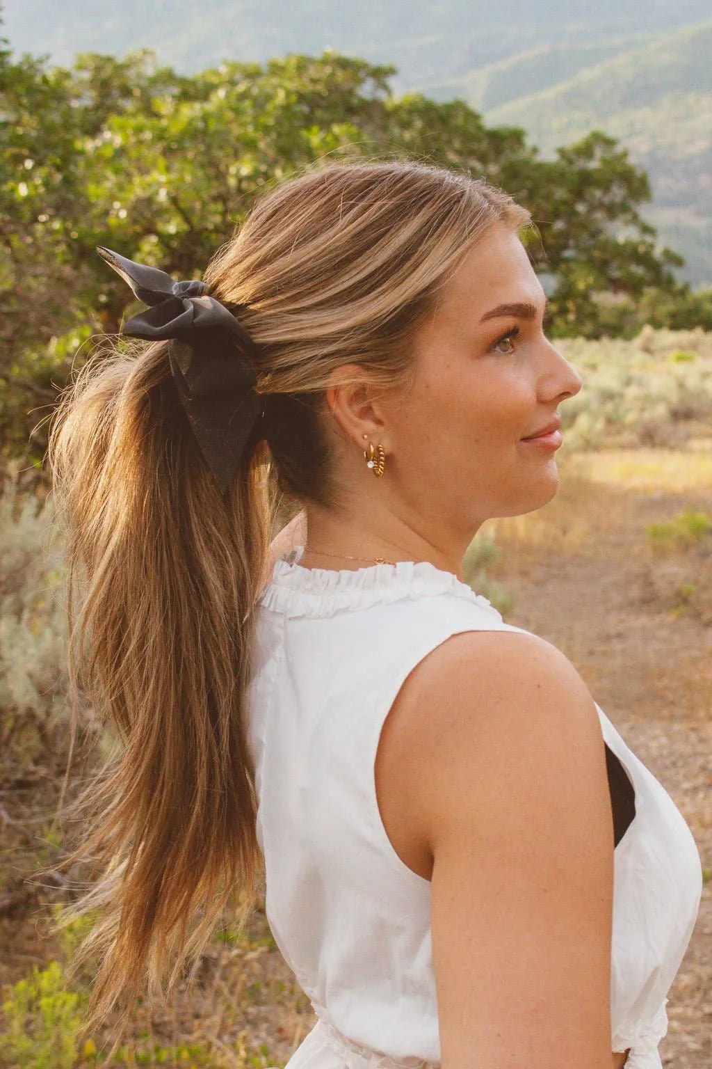 Chiquita Sheer Bow Banana Claw Clip