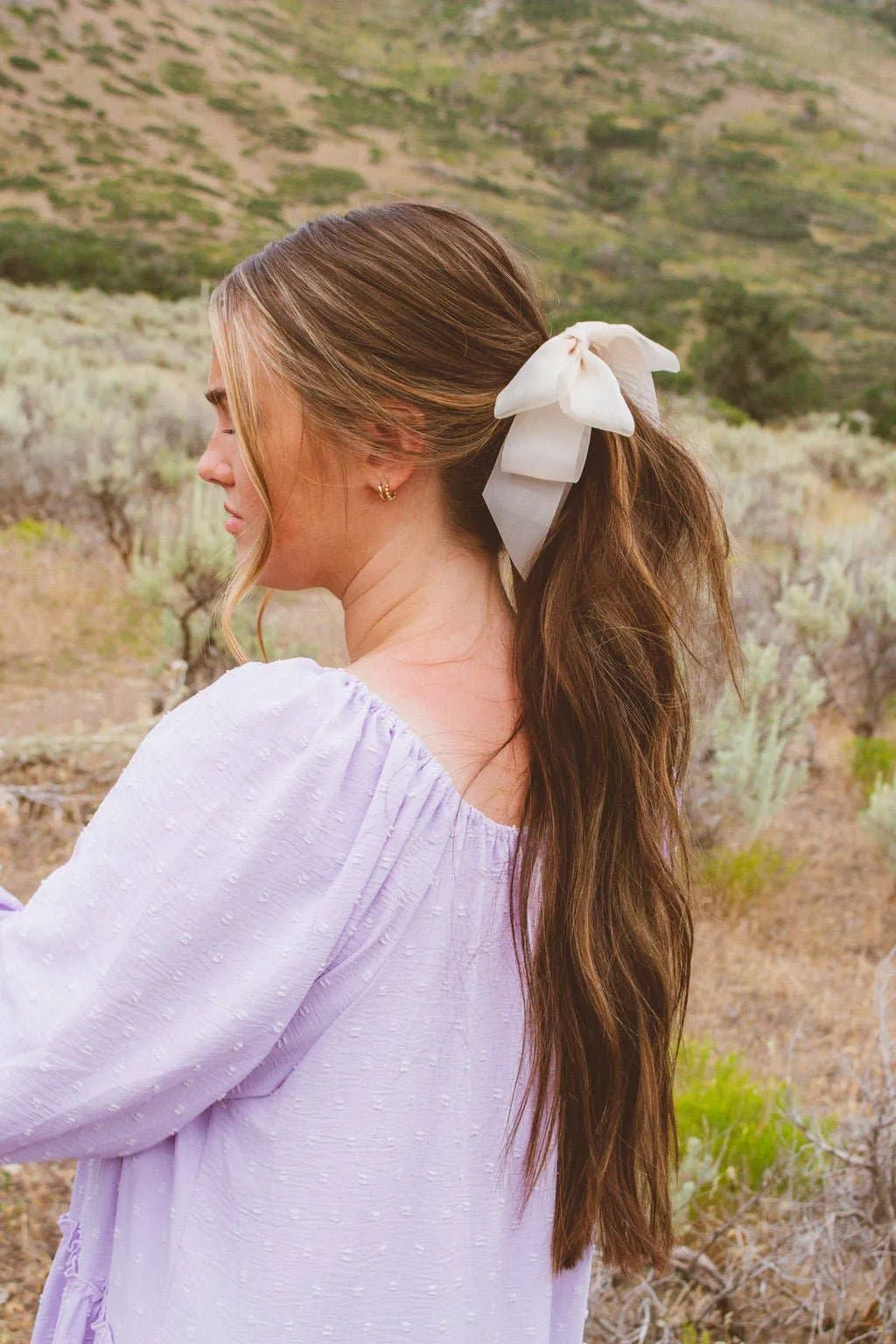 Chiquita Sheer Bow Banana Claw Clip