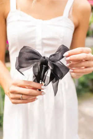 Chiquita Sheer Bow Banana Claw Clip