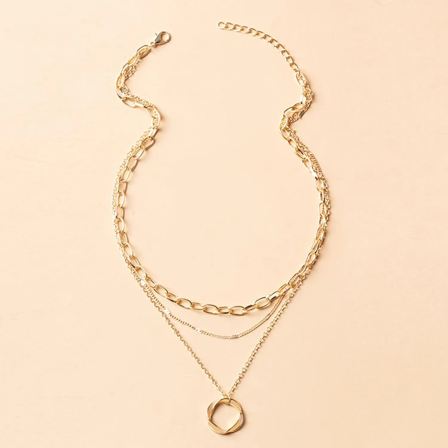 Choistily Gold Layered Necklaces for Women Gold Necklace Stack Dainty Necklace for Women Layering Herringbone Paperclip Necklace for Women Charm Necklace Gold Jewelry Gifts for Women