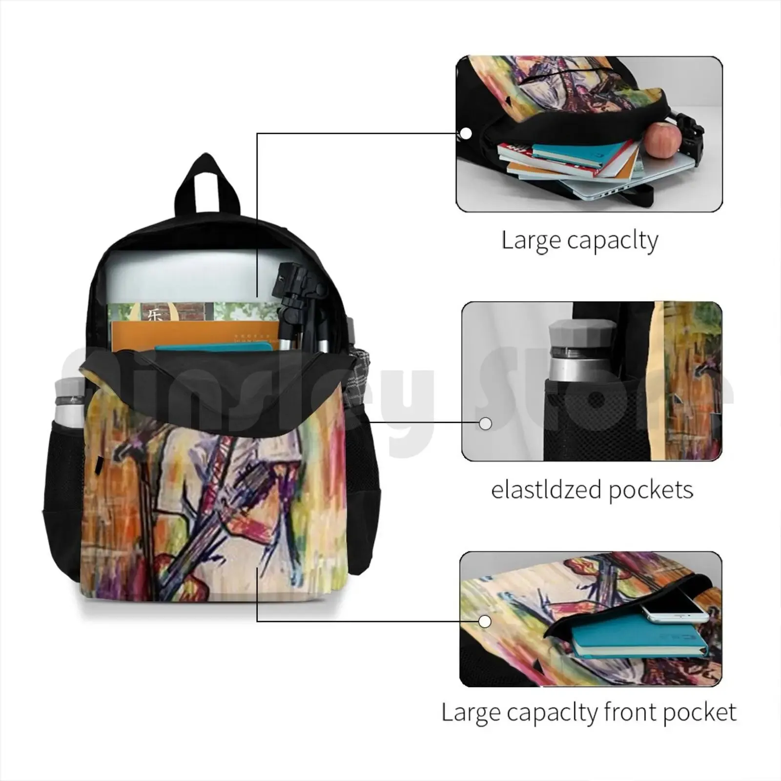 Chris Cornell Tribute Hiking Backpack – Waterproof, Stylish, and Ready for Any Adventure
