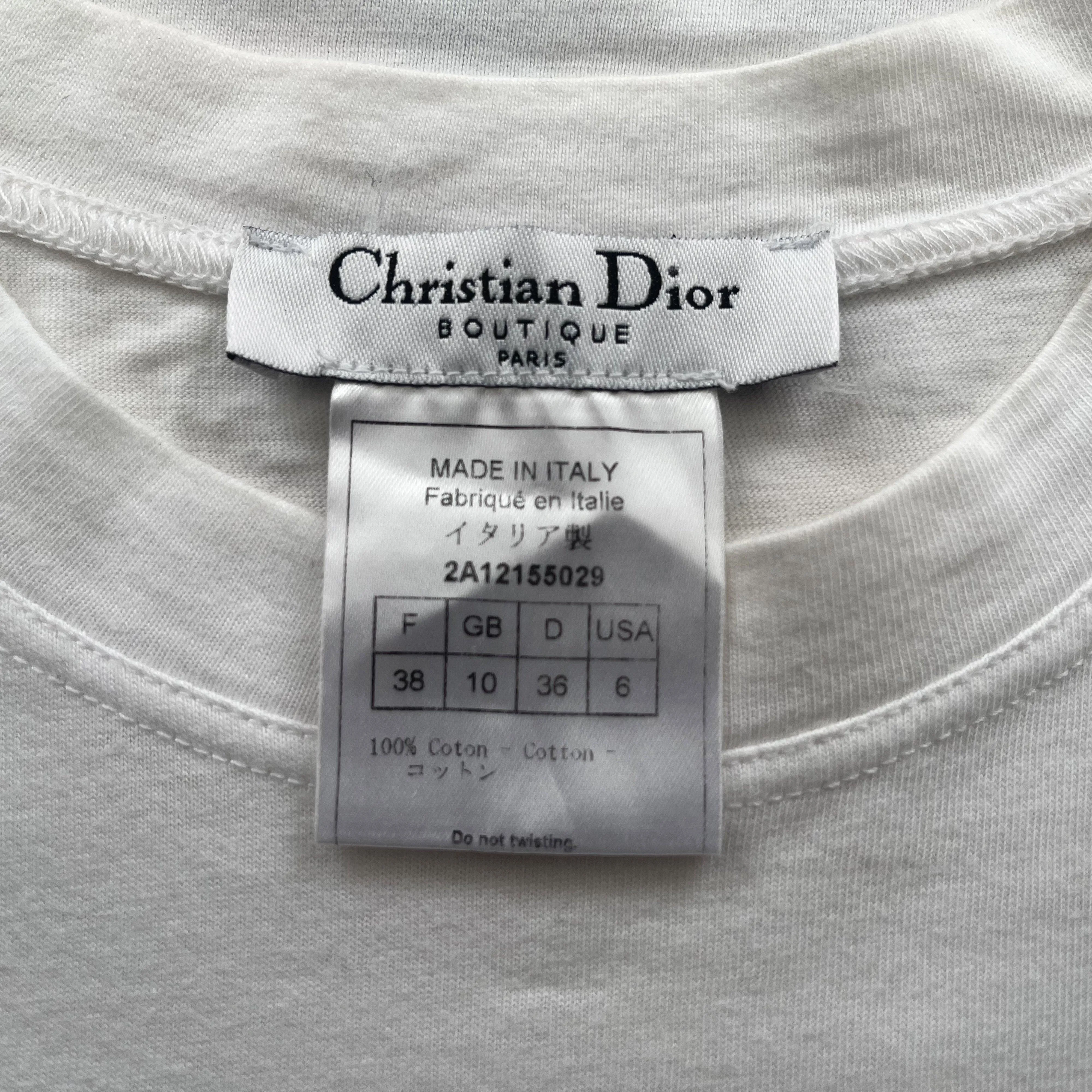 Christian Dior Cartoon T-Shirt Summer Holiday Cruise 2002