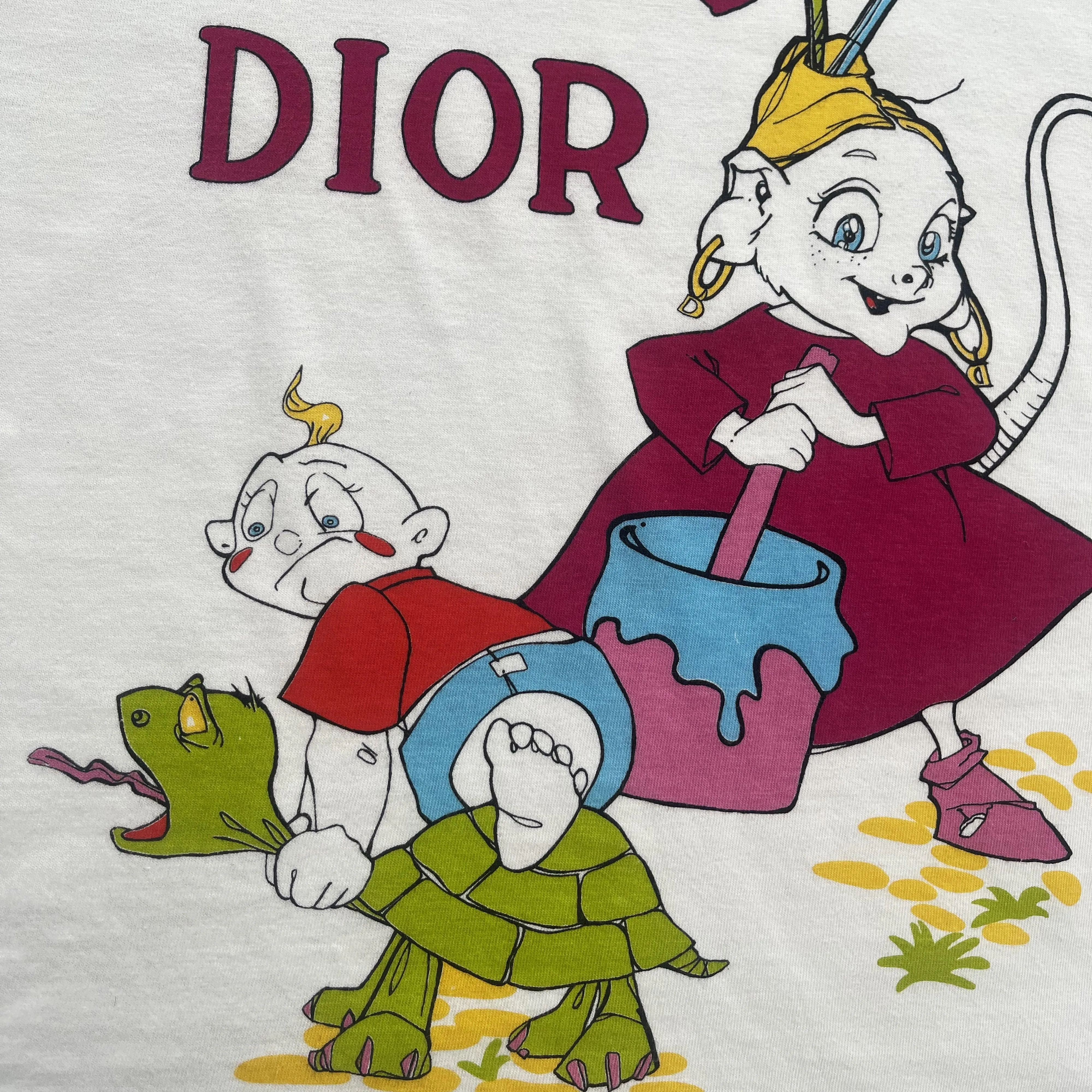 Christian Dior Cartoon T-Shirt Summer Holiday Cruise 2002