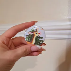 Christmas Button Pin