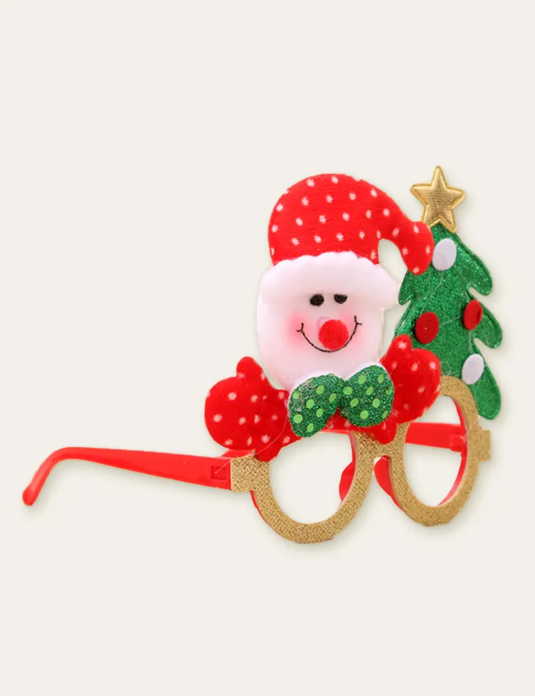 Christmas Cartoon Antlers Glasses