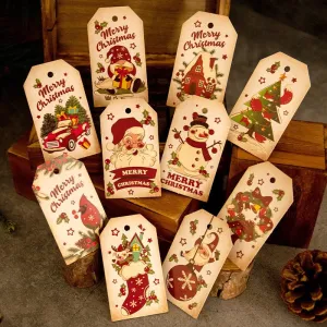 Christmas Cartoon Kraft Decorative Hang Tags