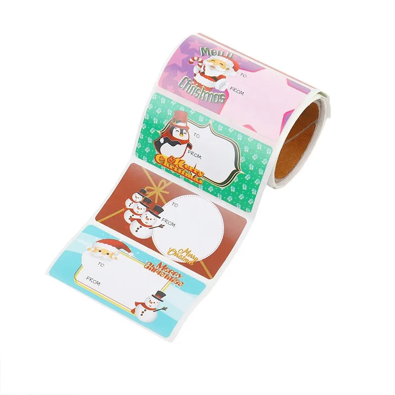 Christmas Cartoon Message Seal Stickers