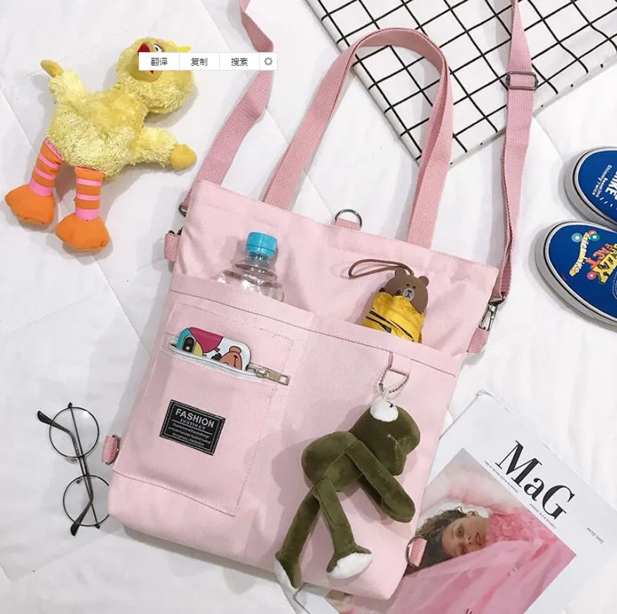 Christmas Gift сумка женская bolsa feminina bolsos Canvas Women Handbag Shoulder Bags Folding Tote Shopping Bag рюкзак School Bags for Girls