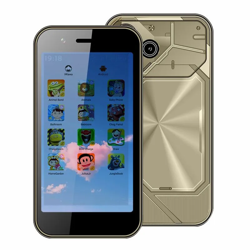 Christmas Gifts, New Student Phone 3 64GB Mini Smartphone with Fun Education APP Learning Games Painting Cartoon, Small Unlocked Smartphone, 3.0 HD Screen, 2600mAh Battery, Dual SlM