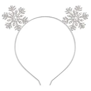 Christmas Headbands Xmas Rhinestone Snowflake Hairbands Crystal MERRY XMAS Crown Hair Hoop Reindeer Antlers Headpiece