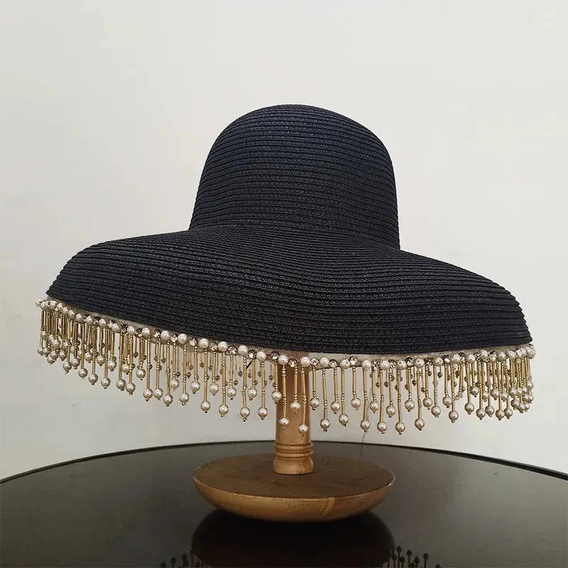 Classic Fringe Pearl Hat