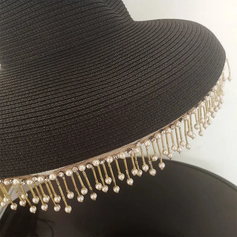 Classic Fringe Pearl Hat
