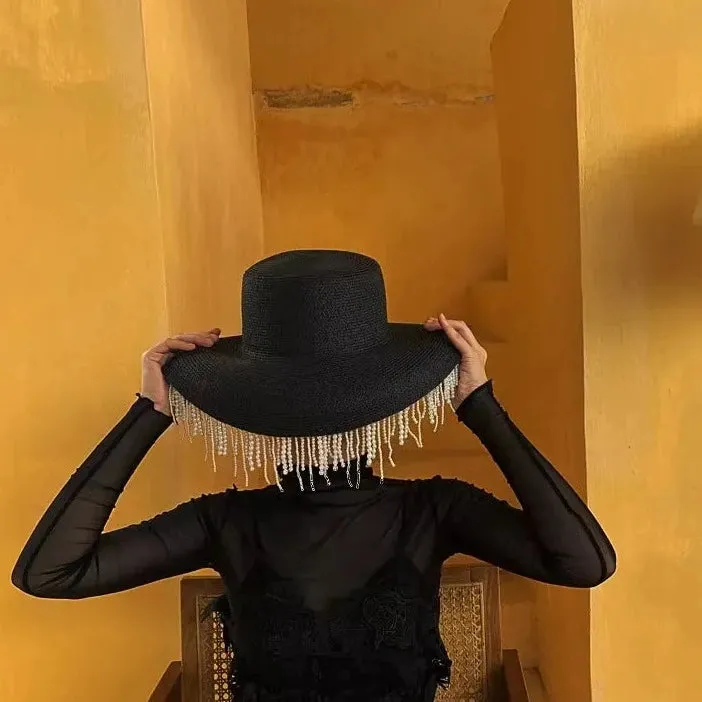 Classic Fringe Pearl Hat