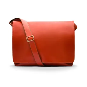 Classic Postman's Leather Messenger Bag - Light Tan