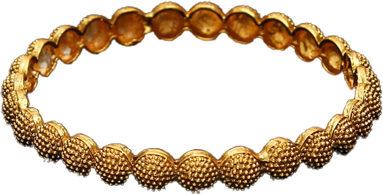 Classy Bangle Bracelets 18K Gold Plated Intricately Handcrafted Traditional Stylish Kada Bangle Jewellery for Women and Girls