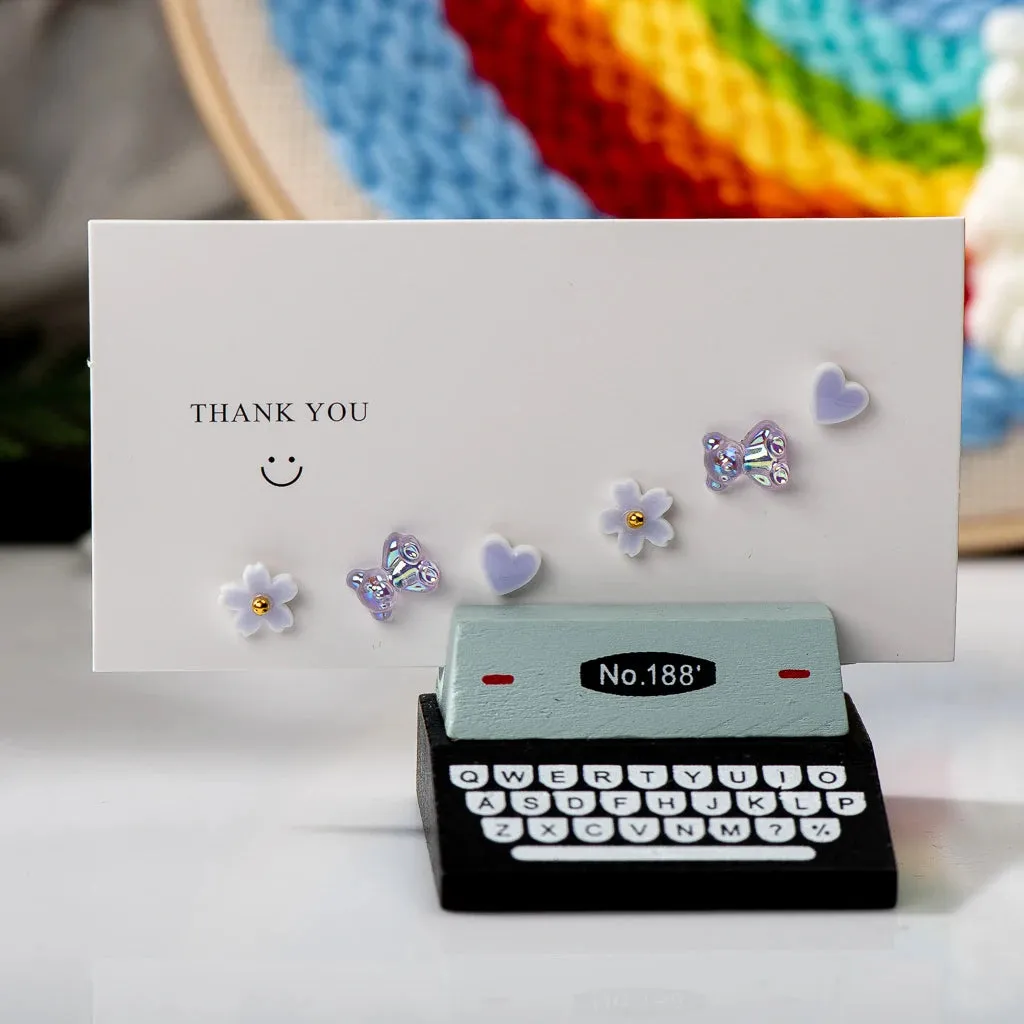 Color Cute cartoon animals Earrings Set Ceramic Stud Earrings