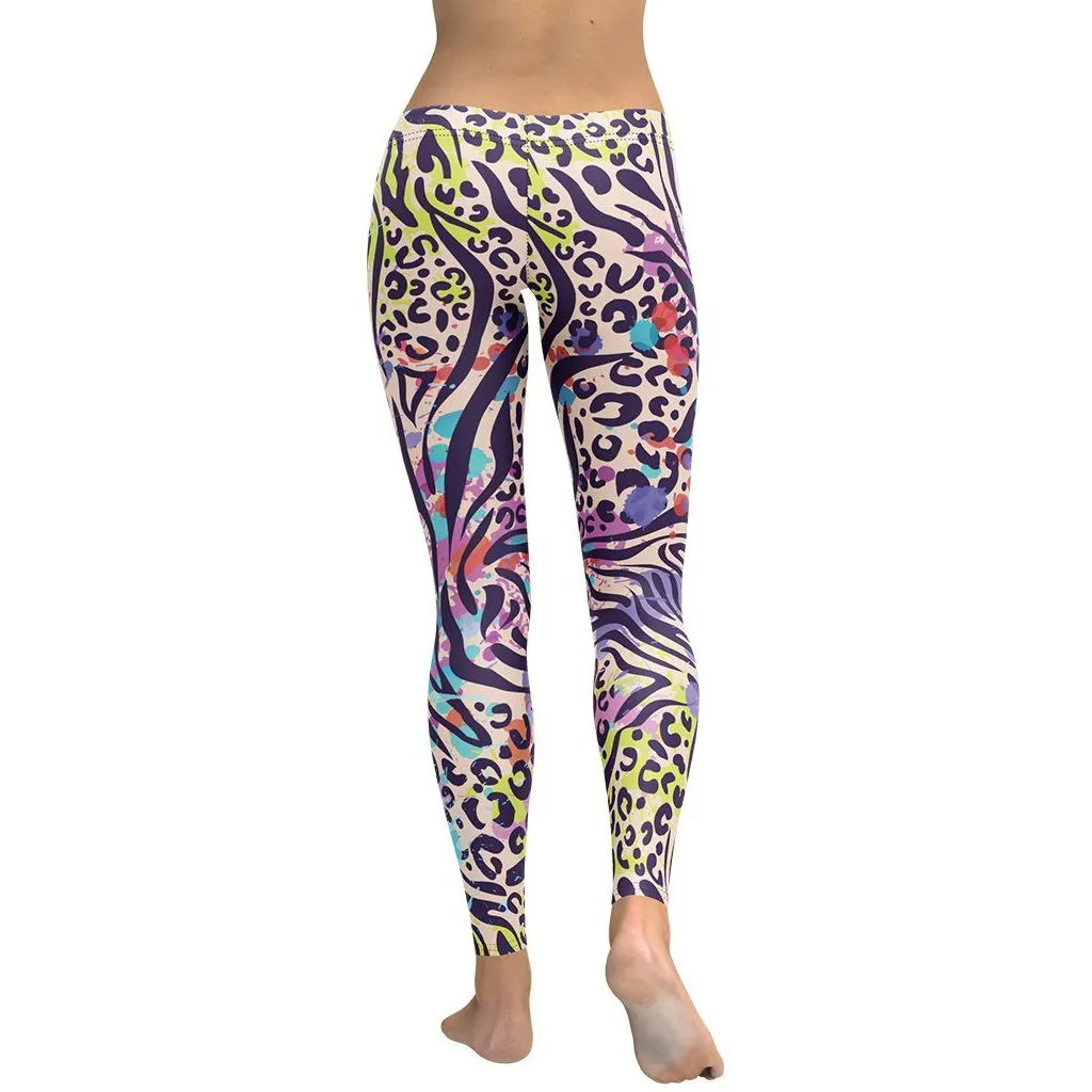 Colorful Animal Print Symbiosis Leggings