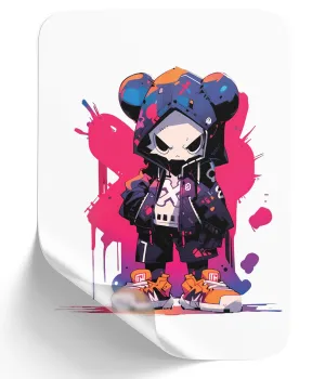 Colorful Street Cartoon Character