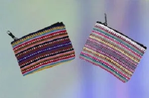 Colorful Striped/Tribal Coin Purse