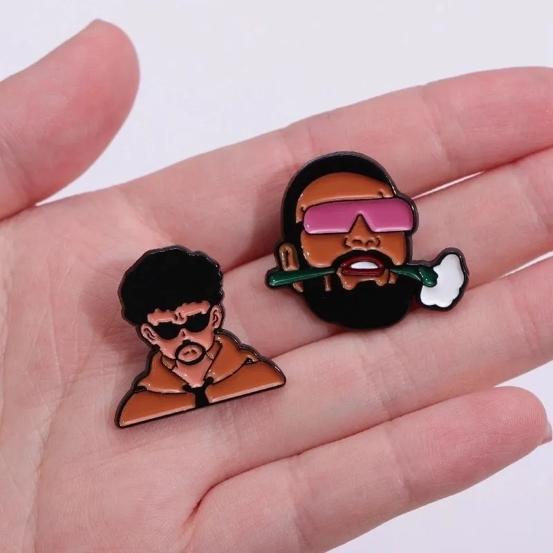 Commute Pin Cartoon Character Alloy Plating Unisex Brooches