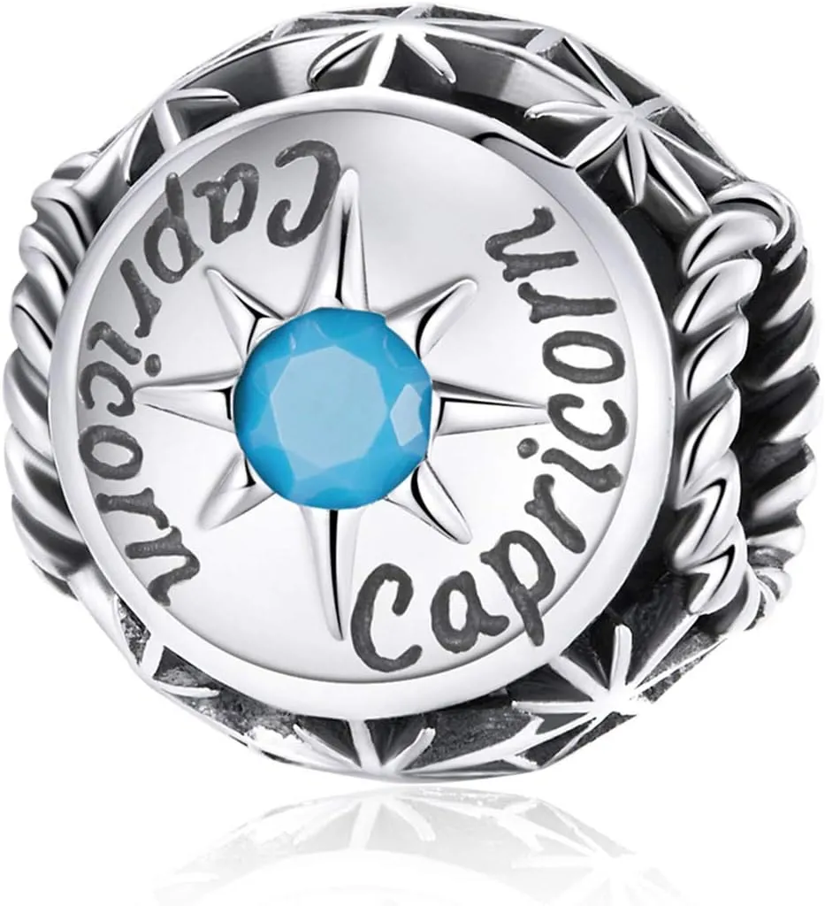 Constellation Charm 925 Sterling Silver Birthstone Anniversary Love Letter Family Christmas DIY Lucky Charm for Pandora Charm Bracelet