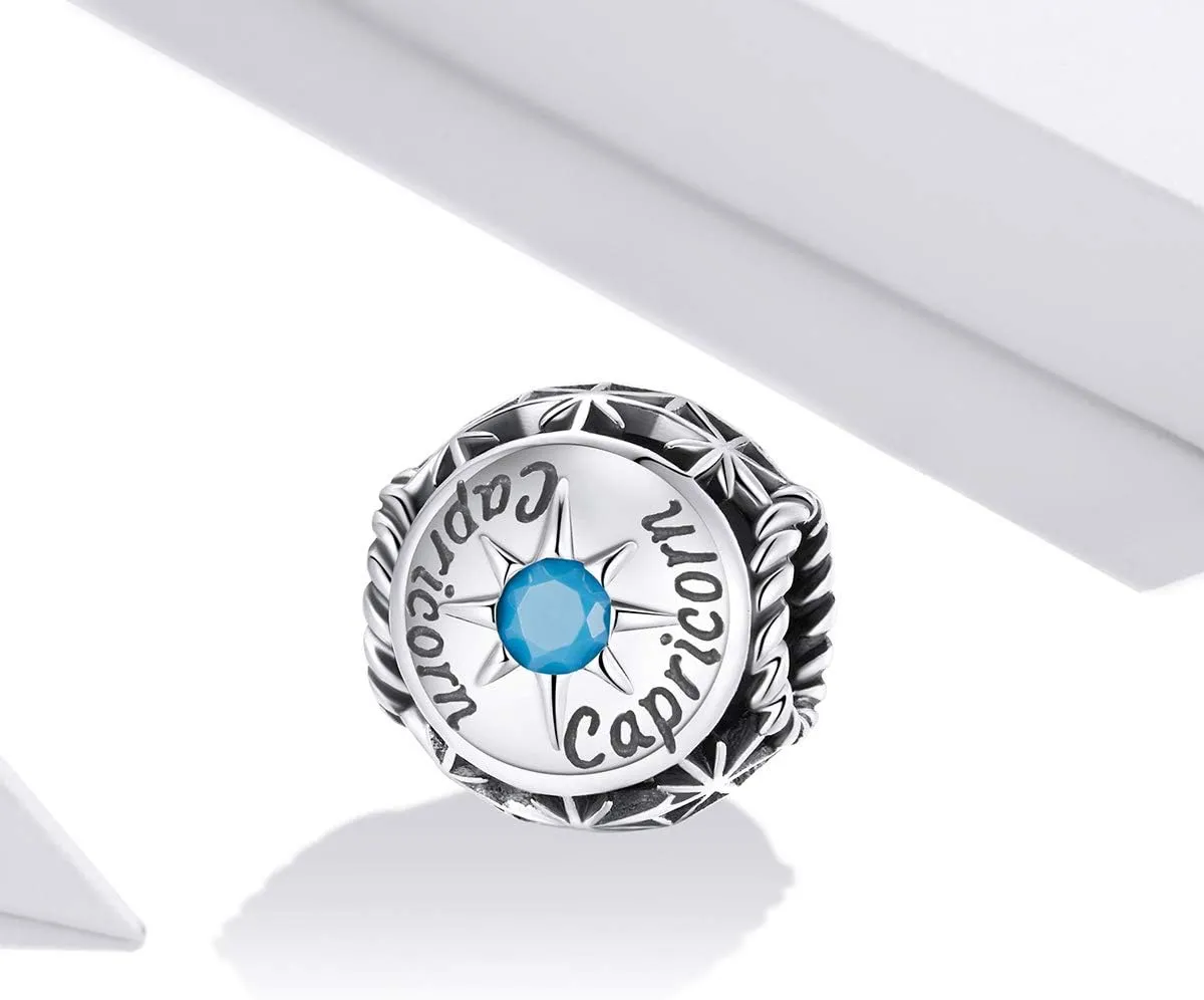 Constellation Charm 925 Sterling Silver Birthstone Anniversary Love Letter Family Christmas DIY Lucky Charm for Pandora Charm Bracelet