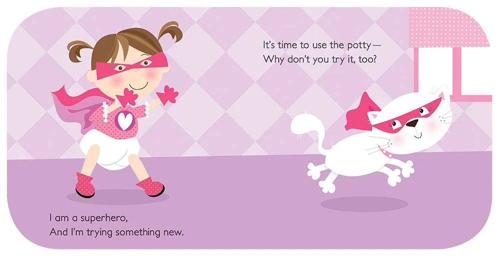Cottage Door Press - Potty Superhero Board Book, Girl