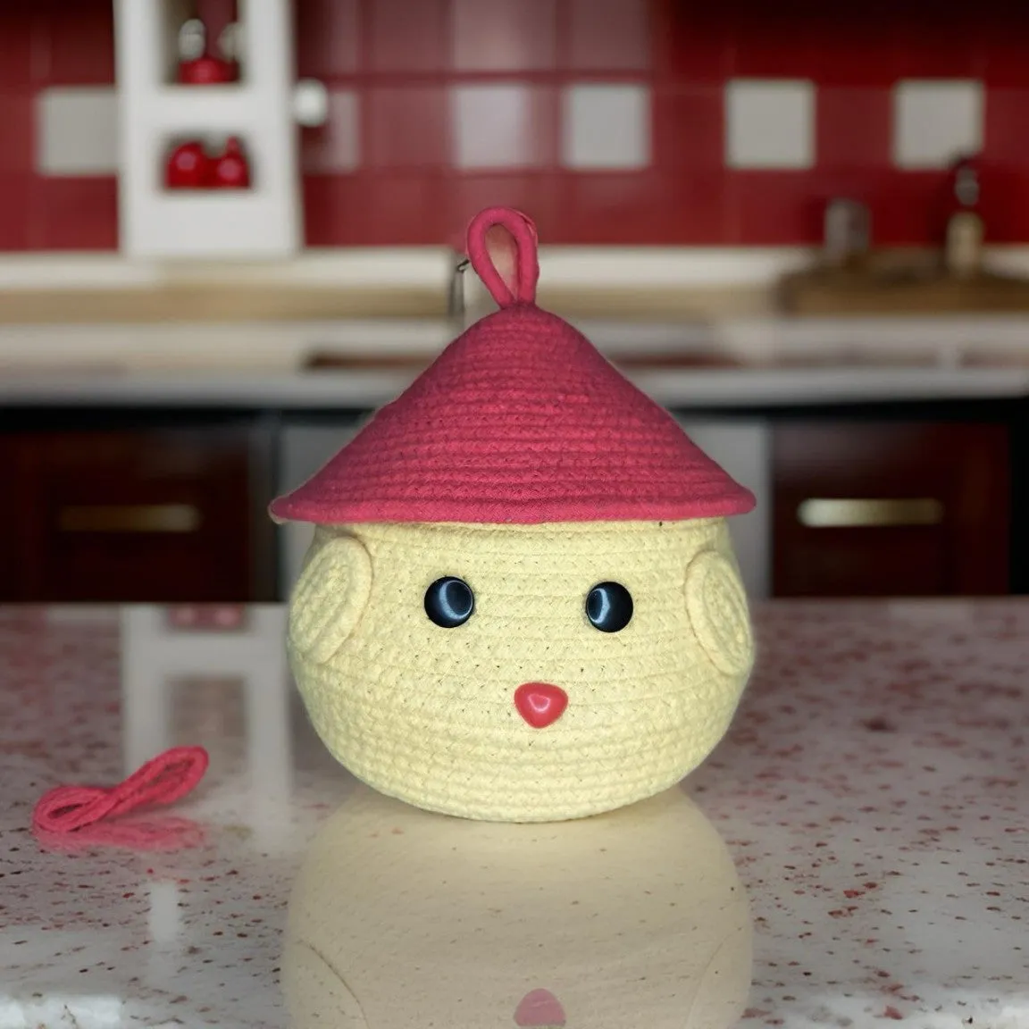 Cotton Cartoon  Face Container